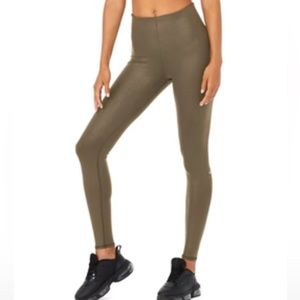 Alo yoga Faux Leather Airbrush High-Waist Legging